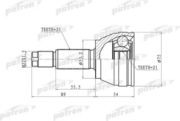 Изображение товара ШРУС Patron PCV9105