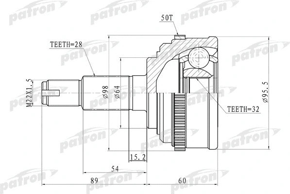 Изображение товара ШРУС Patron PCV9574