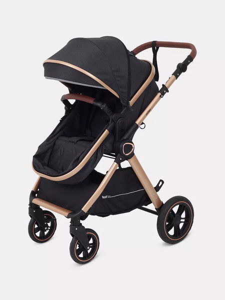 Изображение товара Детская универсальная коляска Rant Basic Roller Gold 2 в 1 / RA161  (Black)