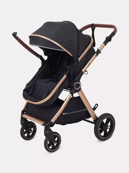 Изображение товара Детская универсальная коляска Rant Basic Roller Gold 2 в 1 / RA161  (Black)