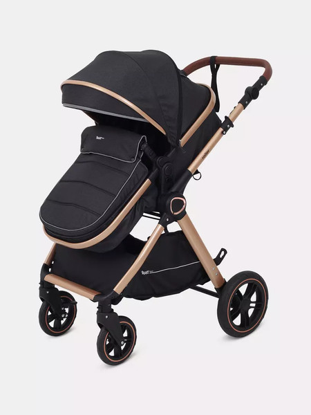 Изображение товара Детская универсальная коляска Rant Basic Roller Gold 2 в 1 / RA161  (Black)
