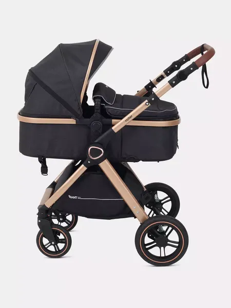 Изображение товара Детская универсальная коляска Rant Basic Roller Gold 2 в 1 / RA161  (Black)