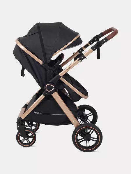 Изображение товара Детская универсальная коляска Rant Basic Roller Gold 2 в 1 / RA161  (Black)