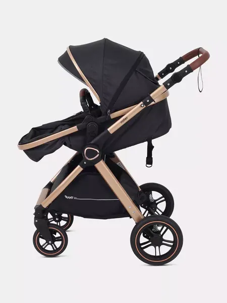 Изображение товара Детская универсальная коляска Rant Basic Roller Gold 2 в 1 / RA161  (Black)