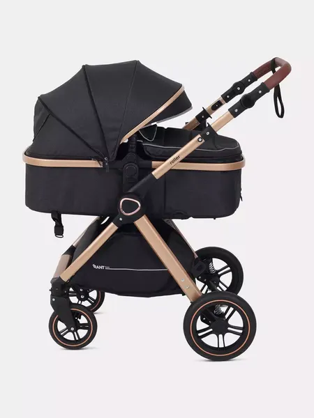 Изображение товара Детская универсальная коляска Rant Basic Roller Gold 2 в 1 / RA161  (Black)