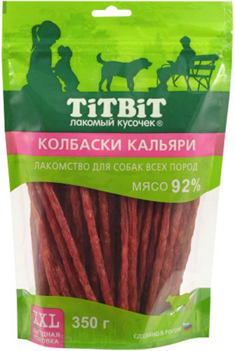 Изображение товара Лакомство для собак TiTBiT Колбаски Кальяри для всех пород / 25543 (350г)