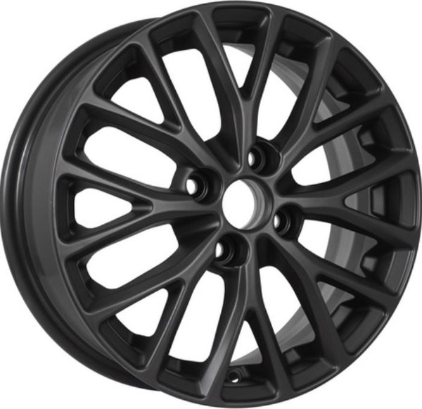 Изображение товара Литой диск KDW KD1545 Rio 15x6" 4x100мм DIA 54.1мм ET 48мм Matt Black Painted