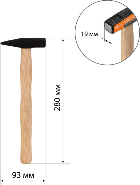Изображение товара Молоток TDM SQ1036-0201