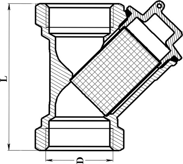Изображение товара Фильтр для газа Цветлит Осадочный Ду 15 / ZW40002
