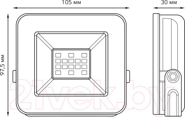 Изображение товара Прожектор Gauss Elementary / 613100310P