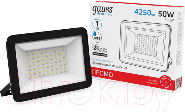 Изображение товара Прожектор Gauss Elementary / 613100350P