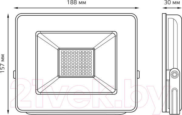 Изображение товара Прожектор Gauss Elementary / 613100350P