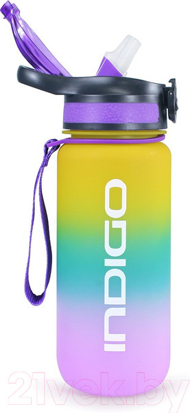 Изображение товара Бутылка для воды Indigo Sport Taimyr / IN374 (700мл, желтый/синий/фиолетовый)