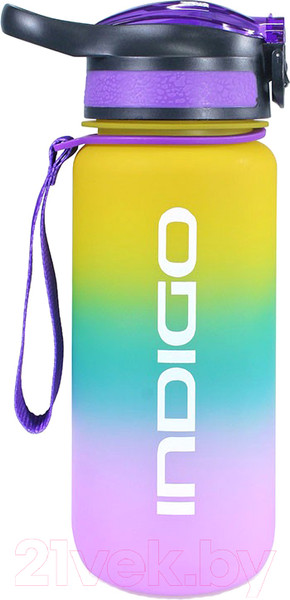 Изображение товара Бутылка для воды Indigo Sport Taimyr / IN374 (700мл, желтый/синий/фиолетовый)