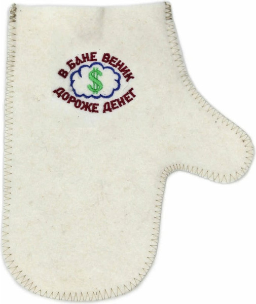 Изображение товара Рукавица для бани Бацькина баня В бане веник дороже денег 12006