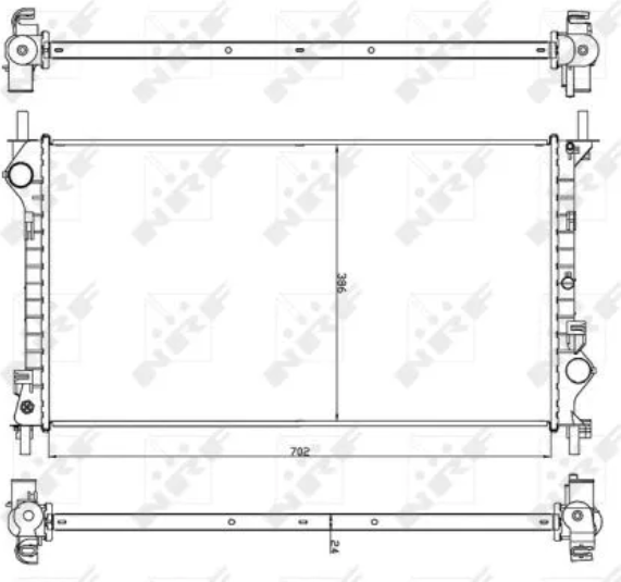 Изображение товара Радиатор системы охлаждения NRF 54756