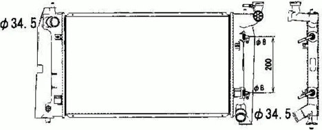 Изображение товара Радиатор системы охлаждения NRF 53325