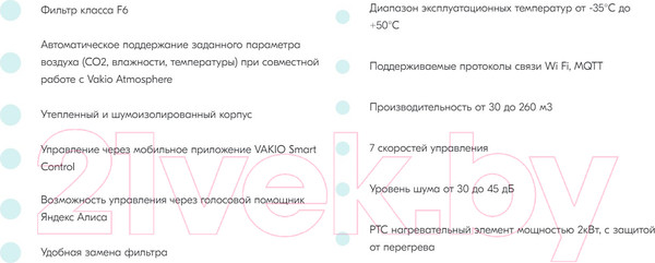 Изображение товара Проветриватель с нагревом Vakio City Air / 7702