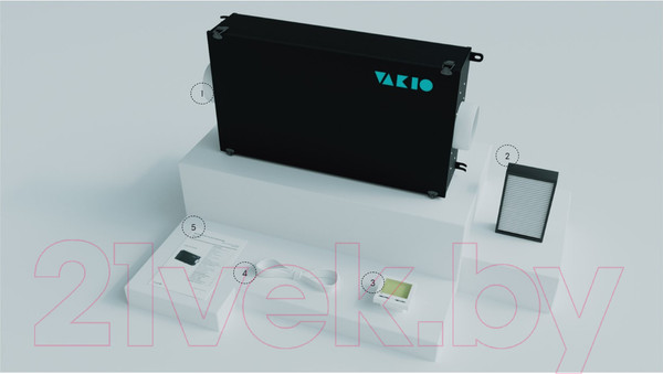 Изображение товара Проветриватель с нагревом Vakio City Air / 7702
