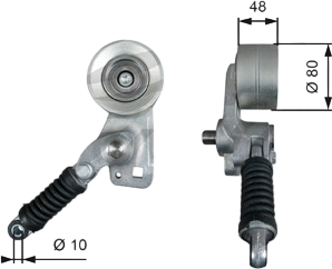 Изображение товара Натяжитель ремня генератора Gates T38604