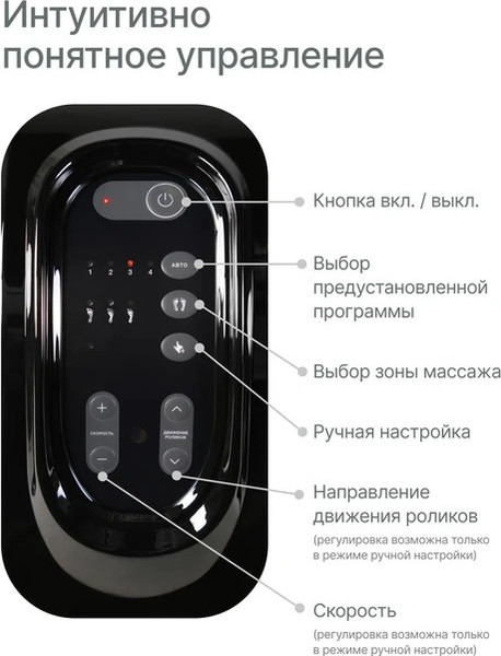 Изображение товара Массажер электронный CleverCare Midnight Noir CC-020MN (черный)