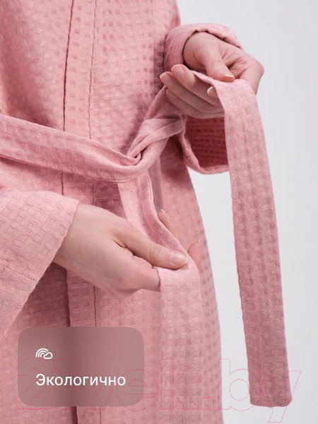 Изображение товара Халат GoodNight Кимоно Organic Waffle onesize / 426748 (светло-розовый)