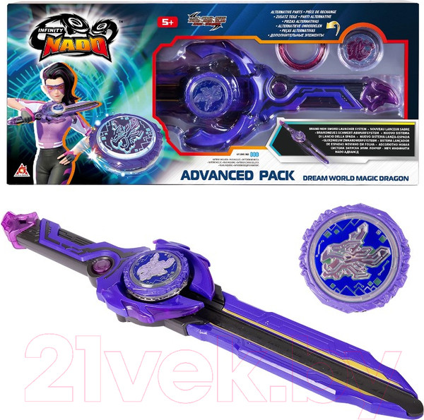Изображение товара Игровой набор Infinity Nado Волчок Эпик Лончер Адвансд Magic Dragon / 42979