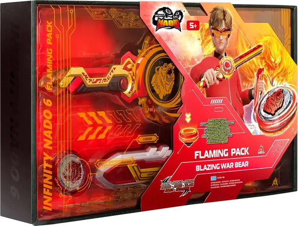 Изображение товара Игрушка детская Infinity Nado Волчок ЭпикЛончер FlamingPack Blaz. Bear / 42980