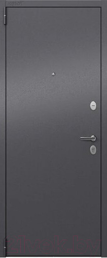 Изображение товара Входная дверь Torex LF2 Alfa LT MP темно-серый букле графит/А6-28 лиственница белая (86x205, левая)
