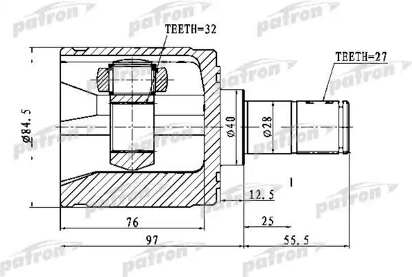 Изображение товара ШРУС Patron PCV1022