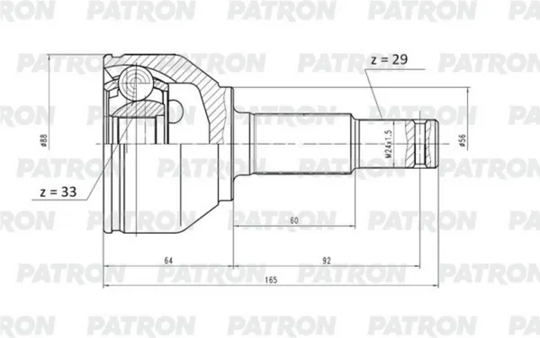 Изображение товара ШРУС Patron PCV1150
