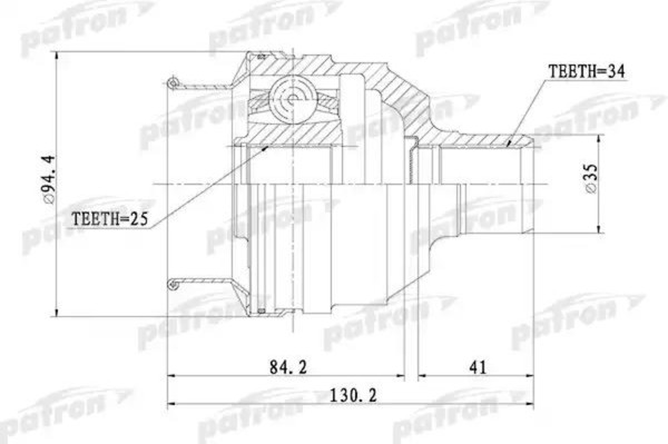 Изображение товара ШРУС Patron PCV1072
