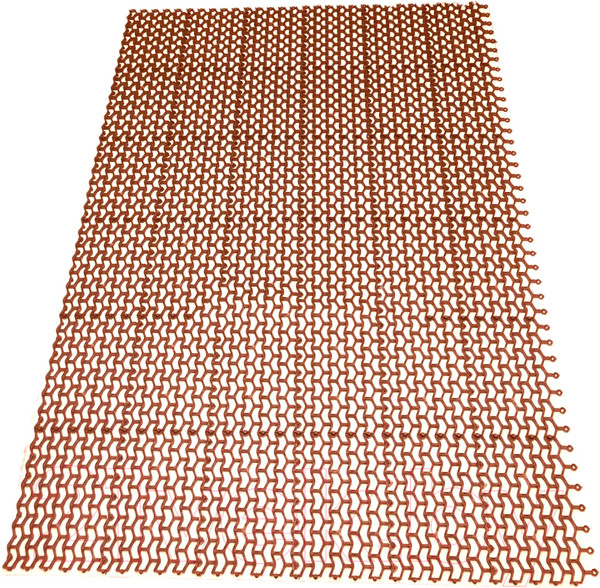 Изображение товара Коврик грязезащитный Ковропласт Волна (80x120, коричневый)