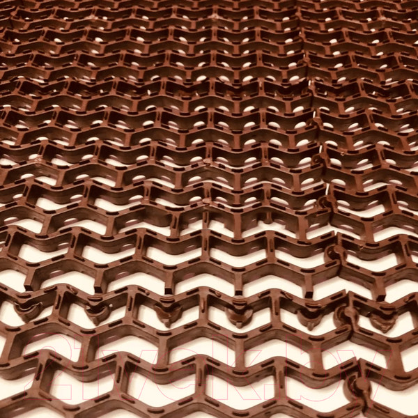 Изображение товара Коврик грязезащитный Ковропласт Волна (80x120, коричневый)