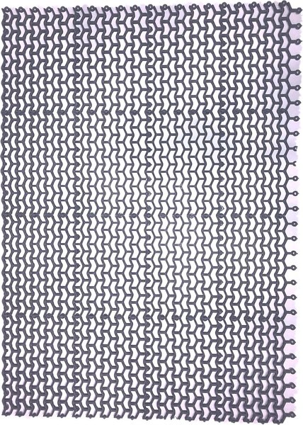 Изображение товара Коврик грязезащитный Ковропласт Волна (80x120, серый)