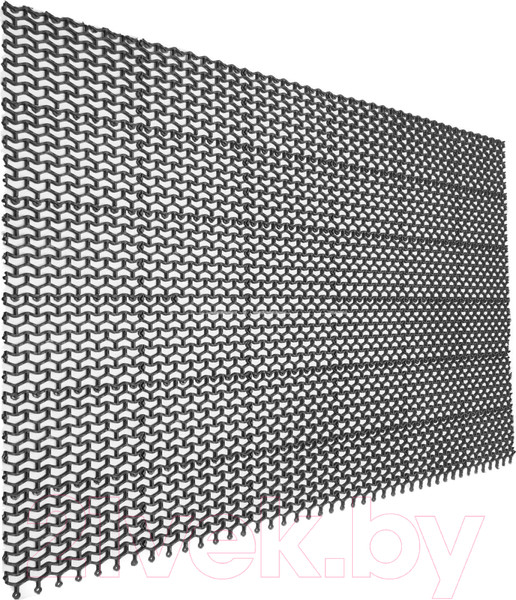 Изображение товара Коврик грязезащитный Ковропласт Волна (80x120, черный)