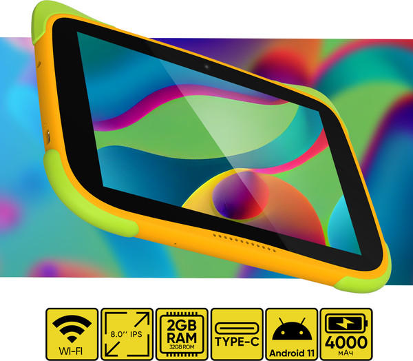 Изображение товара Планшет Topdevice K8 Kids 2GB/32GB WiFi / TDT3778_WI_E (оранжевый)