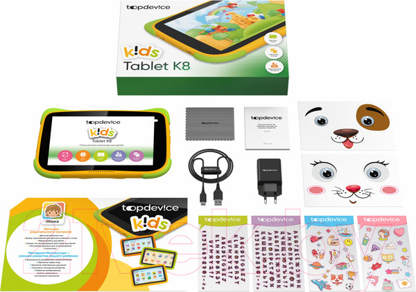 Изображение товара Планшет Topdevice K8 Kids 2GB/32GB WiFi / TDT3778_WI_E (оранжевый)