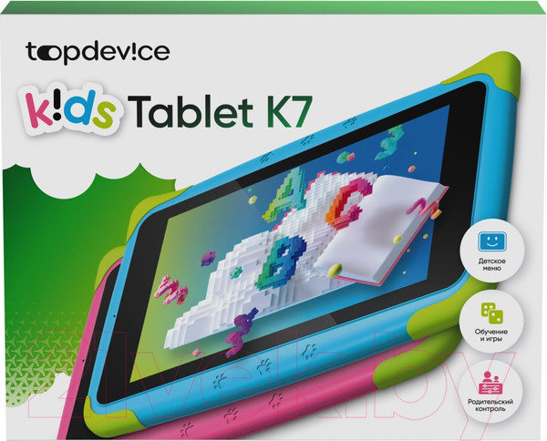 Изображение товара Планшет Topdevice K7 Kids 2GB/32GB WiFi / TDT3887_WI_D_PK (розовый)