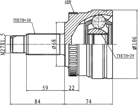 Изображение товара ШРУС Patron PCV1100