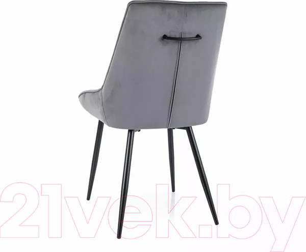 Изображение товара Стул Signal Agat (Velvet Bluvel 14 темно-серый/черный)