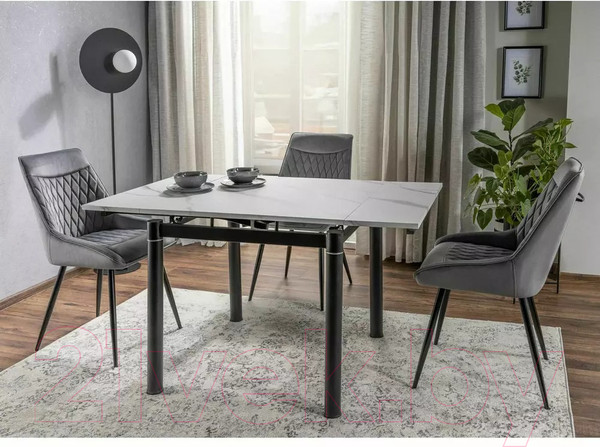 Изображение товара Стул Signal Agat (Velvet Bluvel 14 темно-серый/черный)