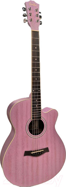 Изображение товара Акустическая гитара Sevillia IWC-235 MTP (розовый)