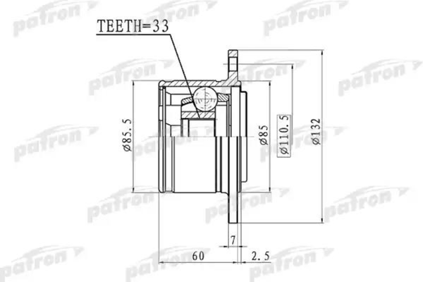 Изображение товара ШРУС Patron PCV1391