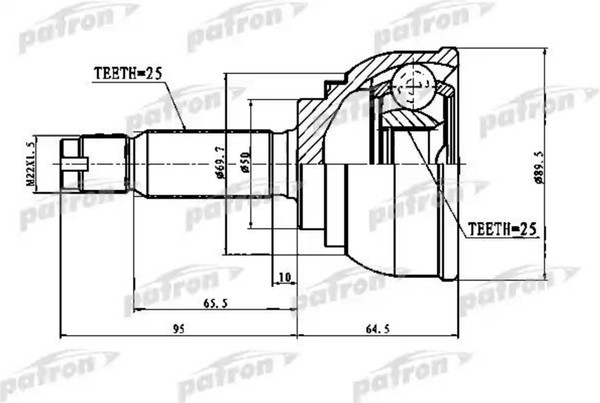 Изображение товара ШРУС Patron PCV1012