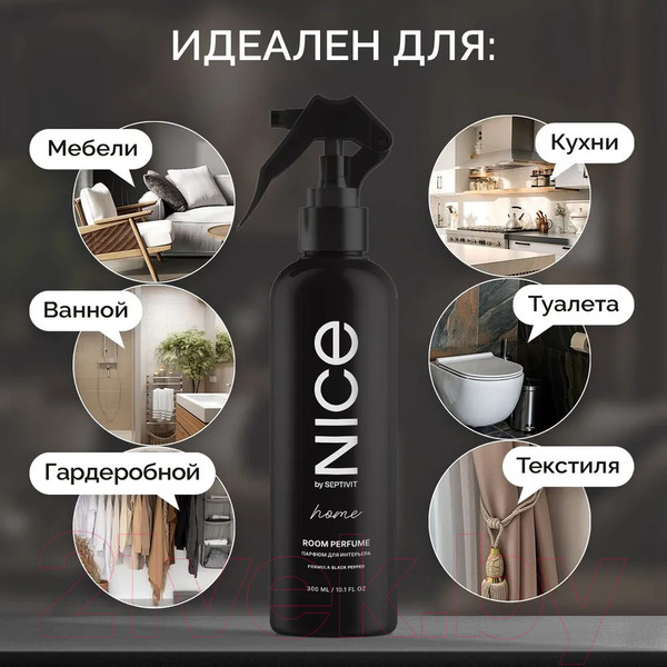 Изображение товара Спрей парфюмированный NICE by Septivit Black Pepper (300мл)