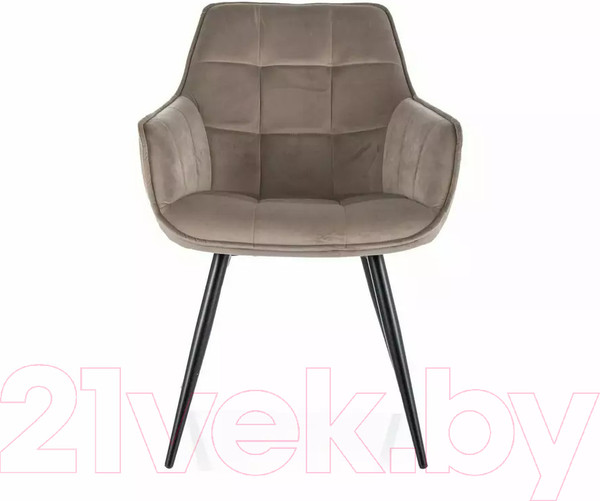 Изображение товара Стул Signal Lilia Velvet (Bluvel 40 темно-бежевый/черный)