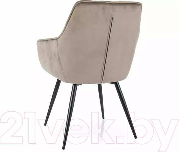 Изображение товара Стул Signal Lilia Velvet (Bluvel 40 темно-бежевый/черный)