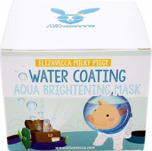 Маска для лица кремовая Elizavecca Milky Piggy Water Coating Aqua Brightening Mask (100мл) — фото 6