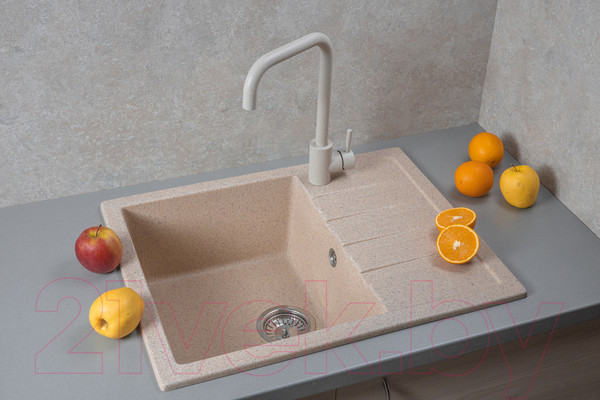 Изображение товара Мойка кухонная БелЭворс Vega L (темно-бежевый)